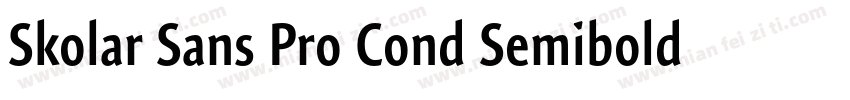 Skolar Sans Pro Cond Semibold Itali字体转换